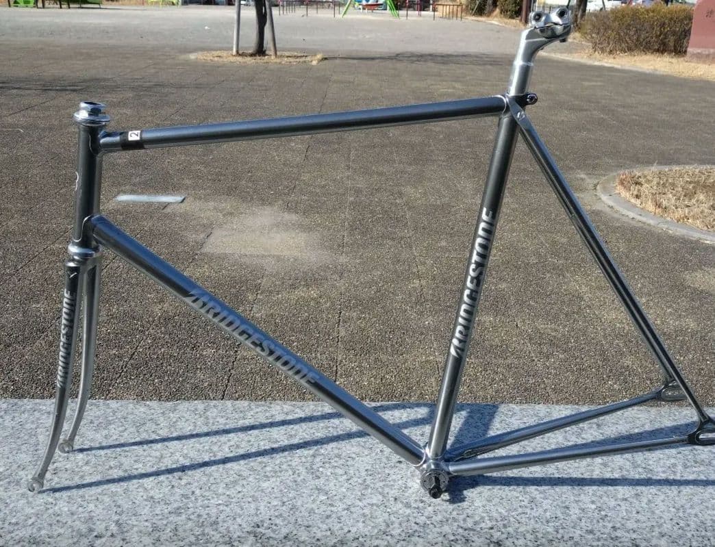 競輪　大きめサイズ！　ピストフレーム　ブリジストン　シートポスト付き！ PIZZ カートンピッカー CARTON PICKER 2024 XSサイズ アルミ ピスト