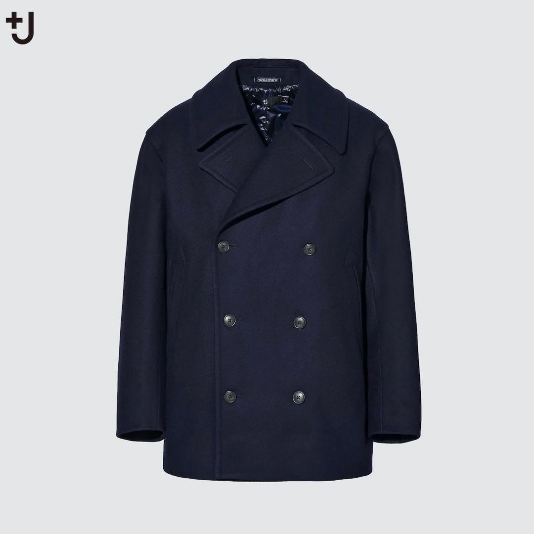 未使用級 ユニクロ +J ジルサンダー コラボ ピーコート M ネイビー ユニクロ +J ジルサンダー ピーコート 紺 ネイビー 2021 - メルカリ