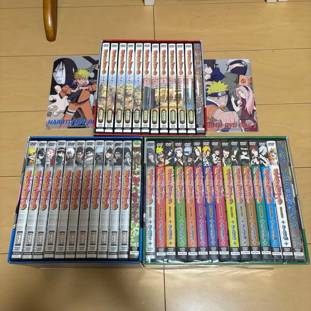 NARUTO DVD BOX完全限定生産版１〜３セット ３は未開封 NARUTO～ナルト～DVD-BOX Ⅲ 激突!ナルトvsサスケ 完全生産限定版