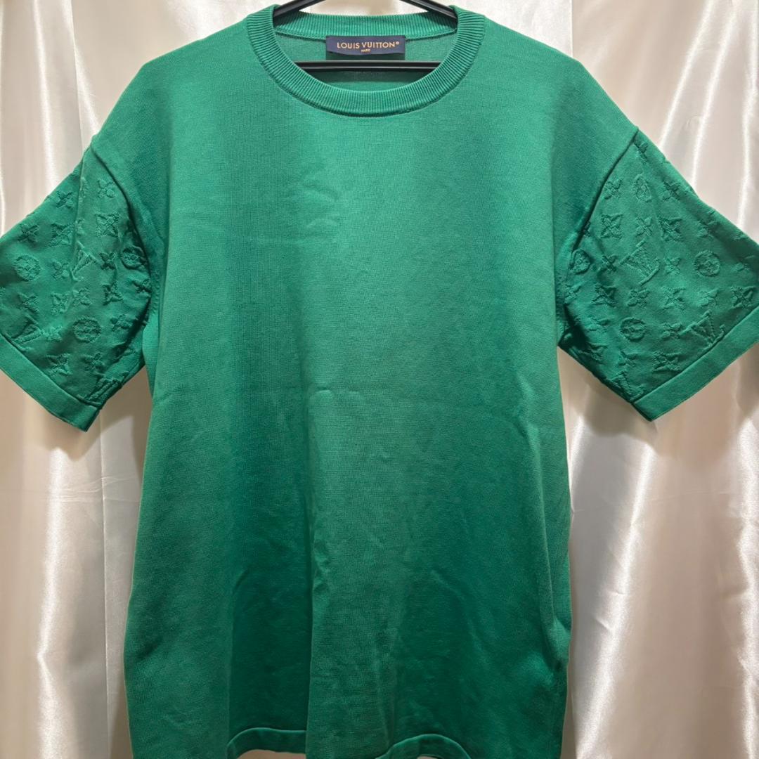 【ランクSA】LOUIS VUITTON 半袖シャツ Lサイズ 袖モノグラム 2026春夏 LOUIS VUITTON スーパーコピー 半袖シャツ デニム ジャカード