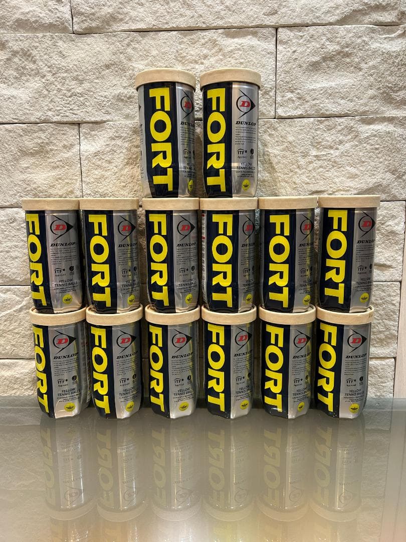 【全て未開封】DUNLOP ダンロップ 硬式テニスボール FORT 14ボトル alpen-group_2015880253