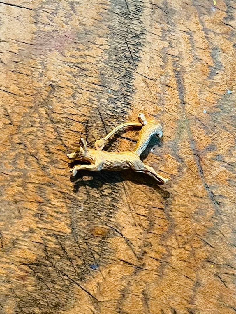 simmon キツネ　鳥　片耳ピアス simmon キツネ 鳥 片耳ピアス simmon Fox Pierced Earring シモン