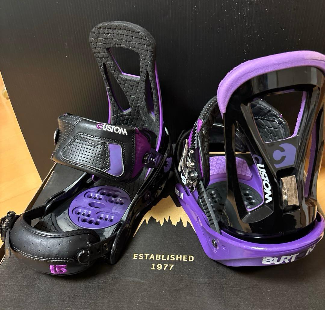 Burton スノーボードビインディングCUSTOM Mサイズ［訳あり］ 訳あり）バートン ビンディング custom Mサイズ スノーボード