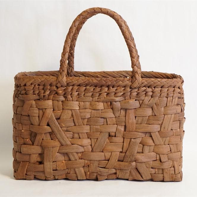 乱れ編み 山葡萄 かご 籠 バッグ 一番皮 中布と内ポケット付