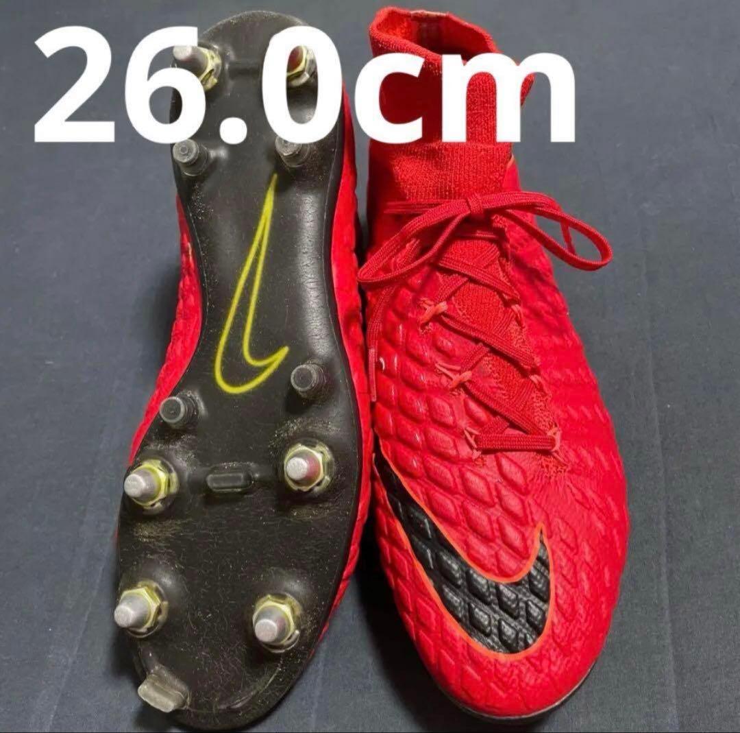 NIKE ハイパーヴェノム DF SG AC 26cm 117 NIKE ナイキ ハイパーヴェノム ファントム FG ACC(ブラック×ライト