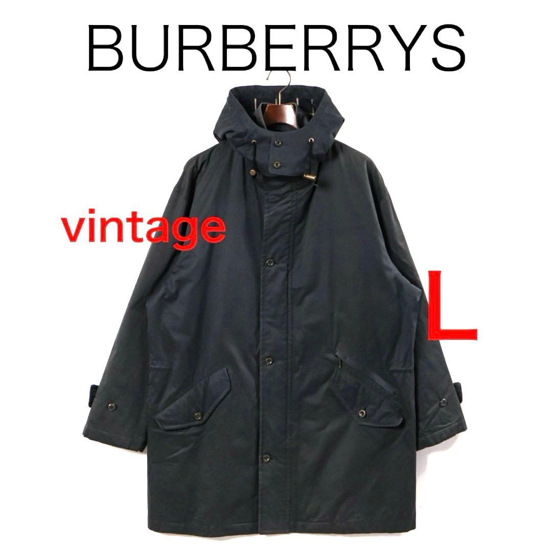 H3938-119バーバリーズ　コットン　スタンドカラーフーディーコートY2K 2way袖取り外しスタンドカラーコート/ベストsdprb8148 ブラック