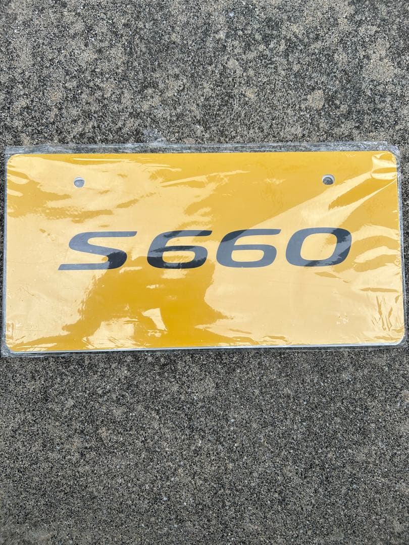 ほ*ん様 S660 マスコットプレート　ホンダ　希少 Yahoo!オークション -「マスコットナンバープレート ホンダ S660