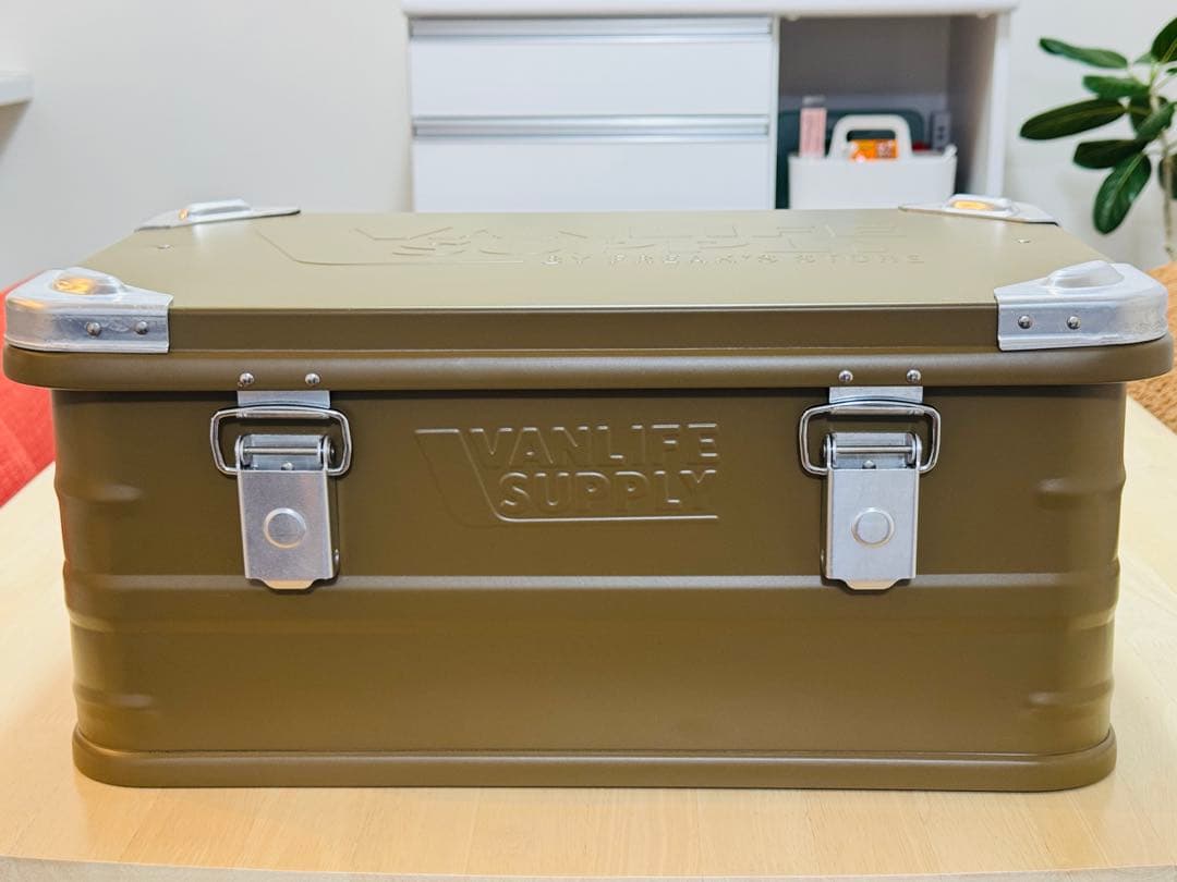 【美品】VANLIFE SUPPLY アルミコンテナ M フリークスストア アウトドアにも収納にも、アルミコンテナアウトドアにも収納にも