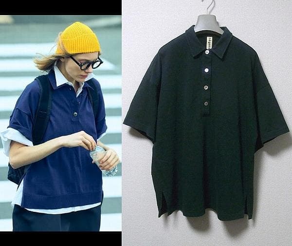 ナゴンスタンス nagonstans オーバーサイズ ポロシャツ トップス 38 over pullover（470JS880－0341