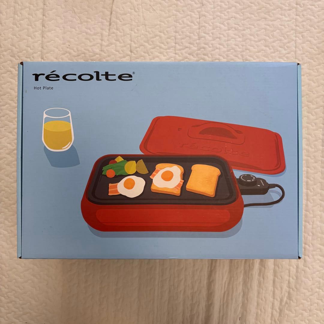 新品未使用未開封品 récolte ホットプレート RHP-1 レッド recolte（レコルト） ホットプレート レッド RHP-1(R) |キッチン用品