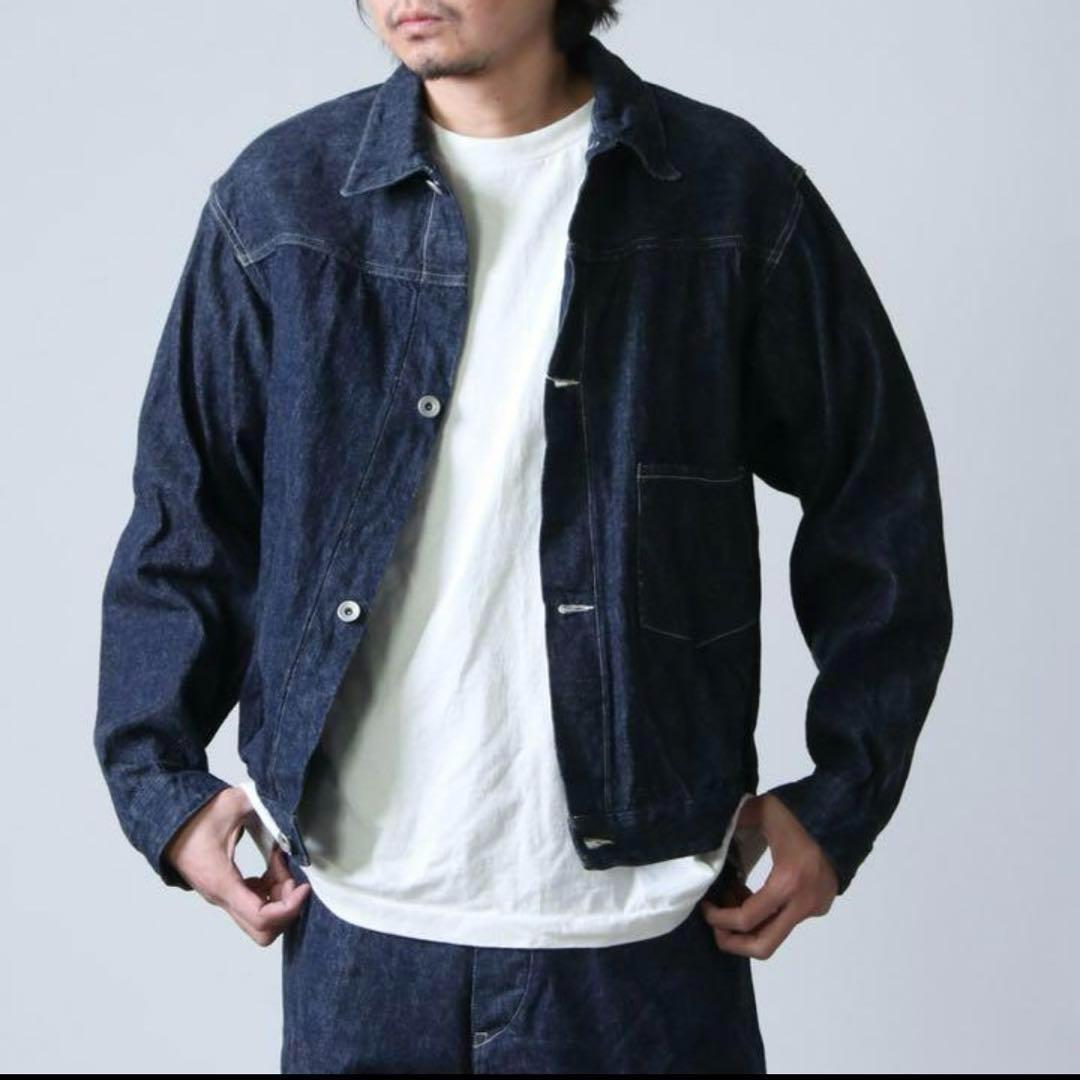 k*1様 COMOLI デニムジャケット navy 1 21SS COMOLI (コモリ) ネイビーデニム ジャケット