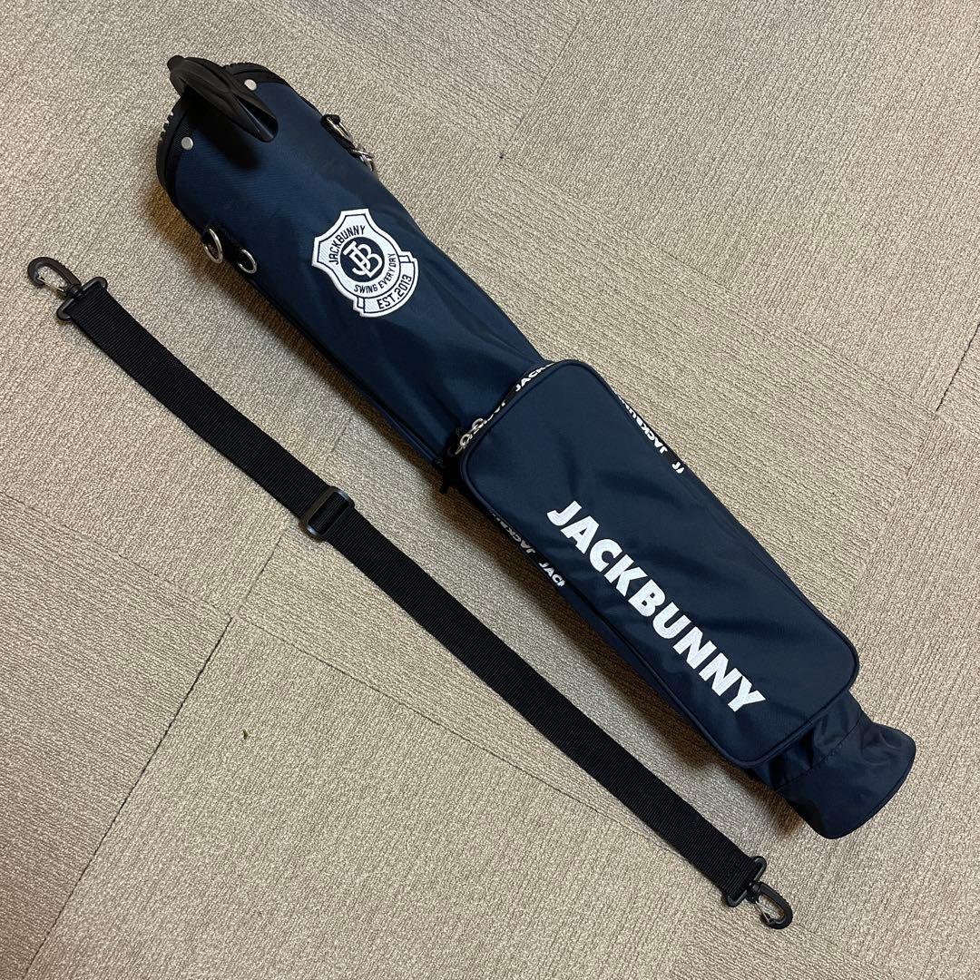 JACKBUNNY スタンドゴルフバッグ ネイビー美品 Jack Bunny!!（ジャックバニー） ゴルフ 「Jack Bunny!!」スタンド式