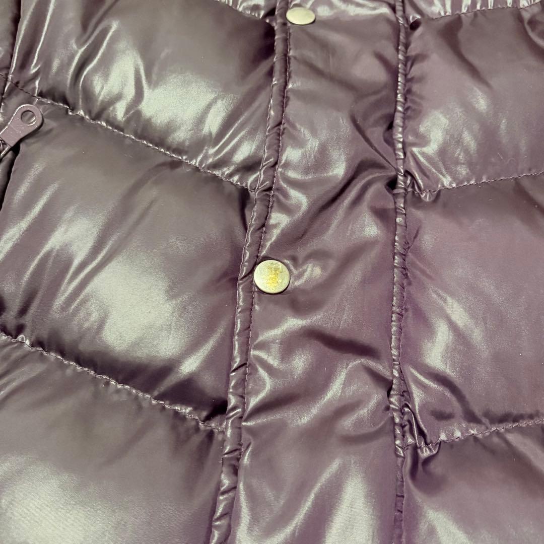 00s Y2K ダウンジャケット 2way 鬼ファー 肉厚 平成 お兄系 光沢