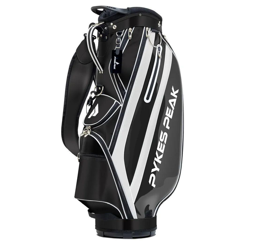 【最後在庫処分!】PYKES PEAK ゴルフバッグ キャディバッグ14ポケット アウトレット】PYKES PEAK キャディバッグ カート式 2.4kg 9.5型 14