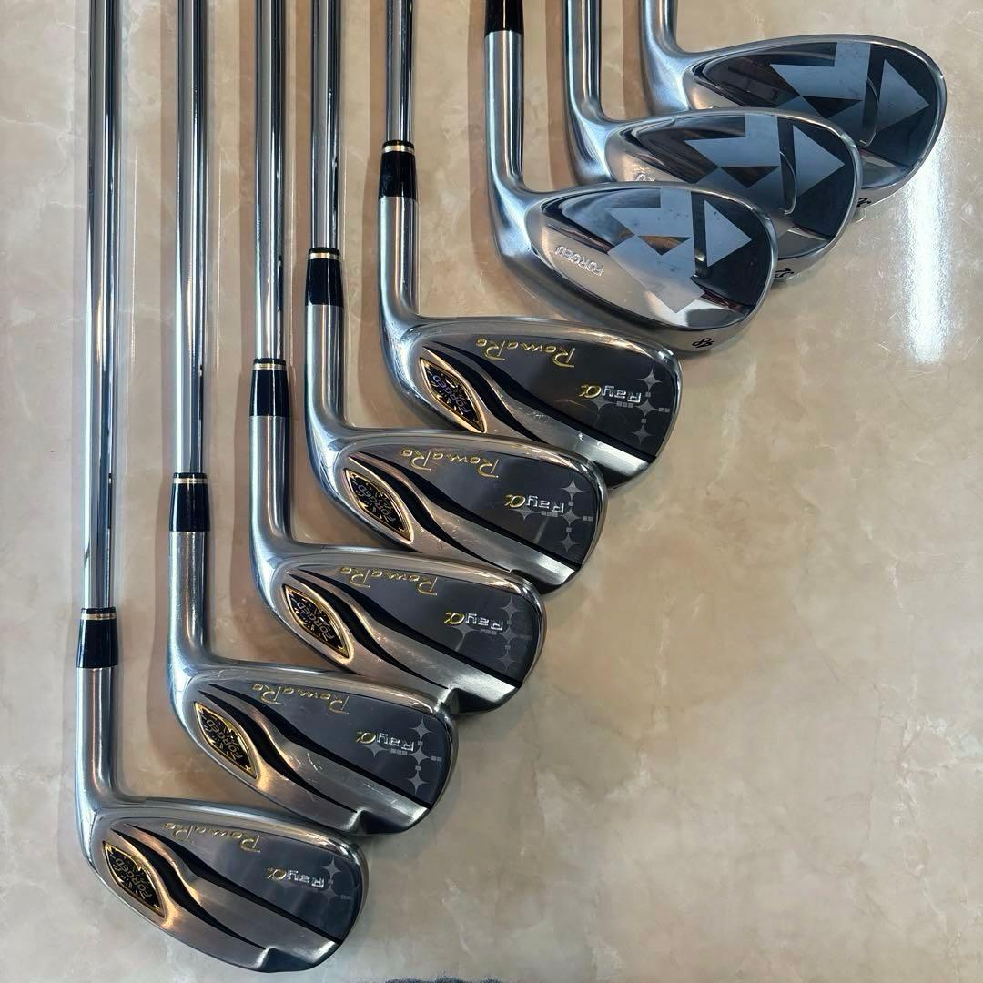 【美品】RomaRoアイアン5本FORGEDウェッジ3本 特注カスタム 広田ゴルフ カスタム オンネーム フォージド キャビティバック V
