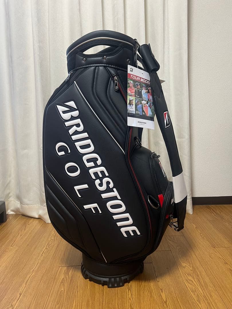 BRIDGESTONE GOLF ツアーモデル キャディバッグブラック新品未使用 BRIDGESTONE GOLF ブリヂストン ゴルフ 軽量スタンドモデル キャディ