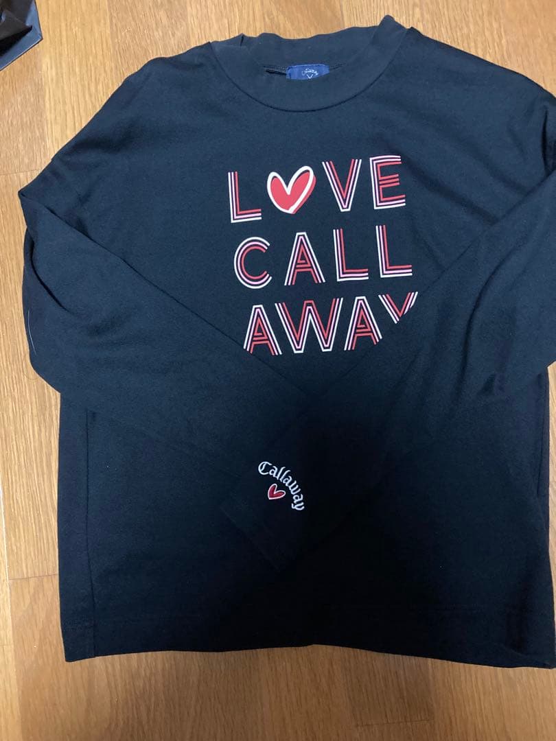 Callaway ブラック 長袖シャツ Sサイズ　ラブキャロウェイ オンライン限定】ラブキャロウェイモックネック長袖シャツ (WOMENS)