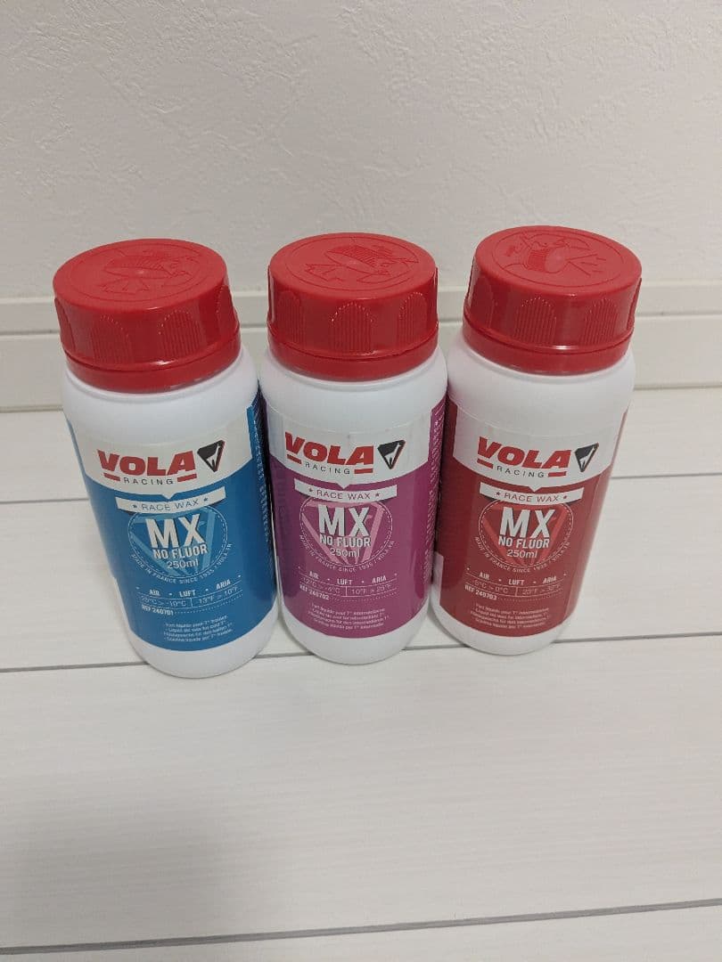 【新品】VOLA MX NO FLUOR LIQUID WAXセット250ml スキー スノーボード ワックス VOLA ボラ MX NoFluor 簡単 リキッド
