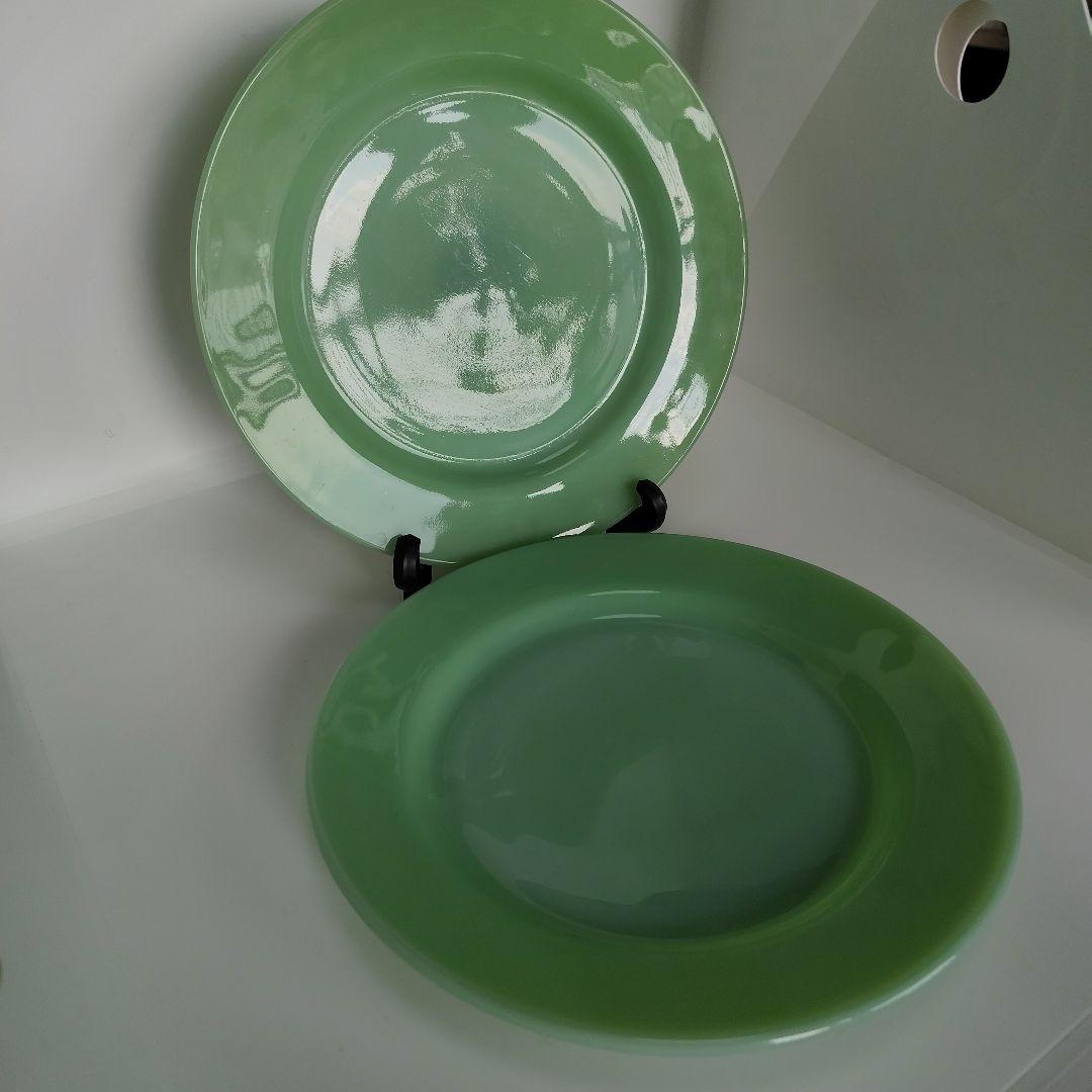 ファイヤーキング　23㌢　ジェダイ　レストランウエア　 ディナープレート　2枚 シェルディナープレートジェダイ 1965～1976年製造 Fire-king