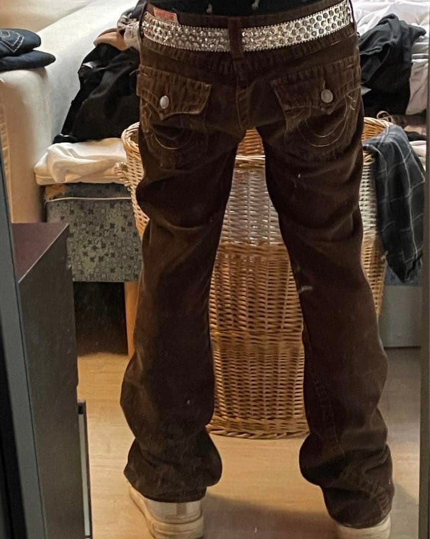 TRUE RELIGION BILLY ブーツカットデニム 30 ブラウン 国内配送 送料関税込 TRUE RELIGION BILLY ブーツカットジーンズ (TRUE