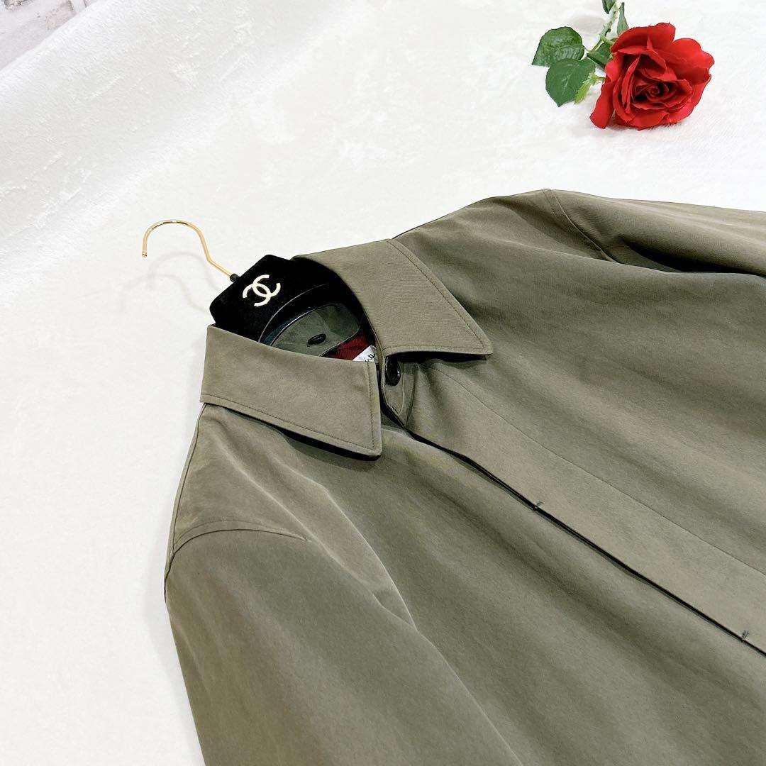 ポールスミス ステンカラーコート キルティング ライナー カーキ L