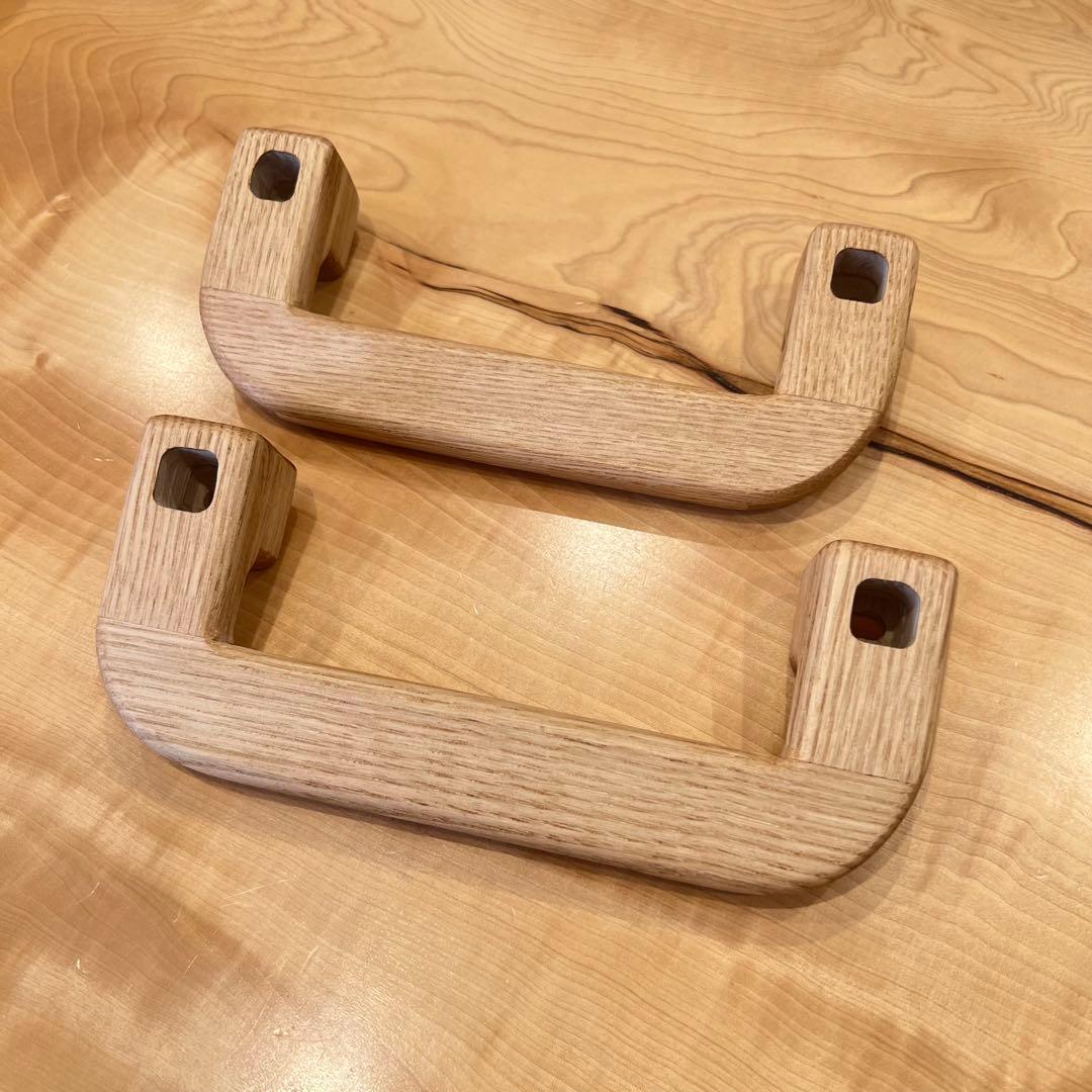 木製アシストグリップ3個(チェスナット) ハイエース用 木製アシスト