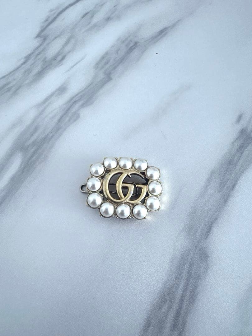 GUCCIグッチ パールヘアクリップ 楽天市場】GUCCI グッチ Interlocking G Heart Hair Clip インター