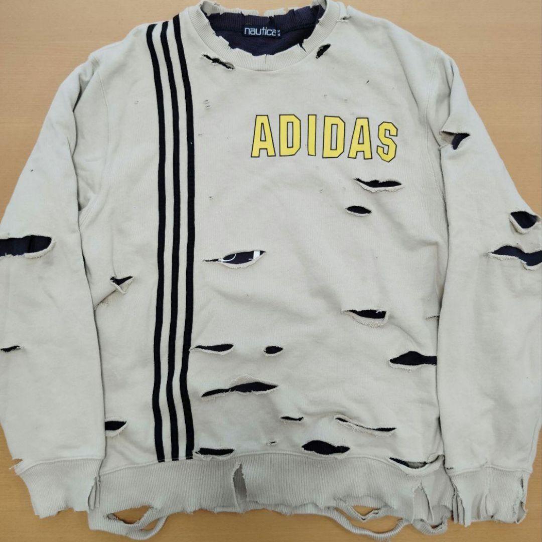 adidas ダメージスウェット 常田大希 トレーナー 古着 アディダス