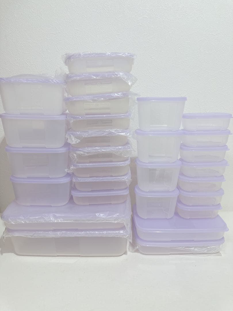 新品　Tupperware フリーザーメイト　パープル　28点セット ① Freezer Mates® Plus | Starter Set – Tupperware Brand