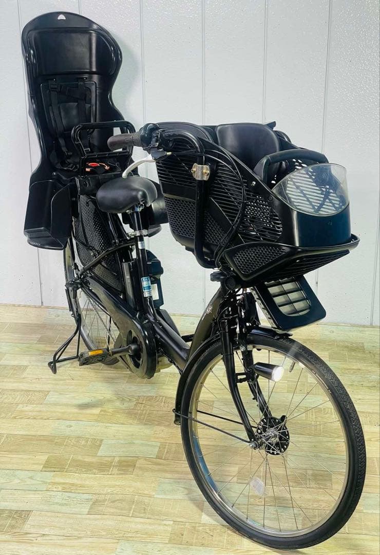 3239ヤマハ12.3アンペア 子供乗せ電動アシスト自転車 ヤマハ】電動アシスト自転車 3人乗り用チャイルドシート付きPAS Kiss