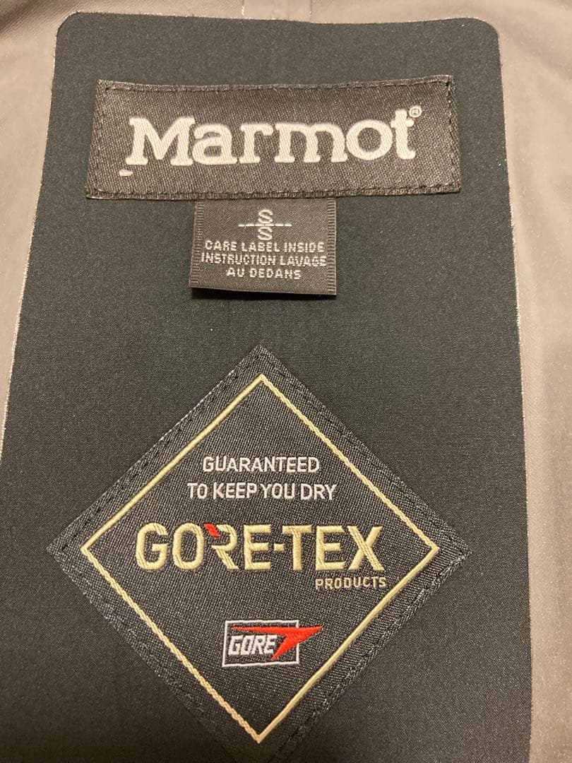 Marmot GORETEX ステンカラーコート ブラック S