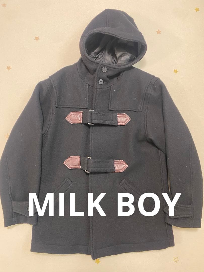 MILK BOY ネイビー ダッフルコート お取り寄せ商品 アンゴラ混ダッフルコート ネイビー・グレー｜お受験