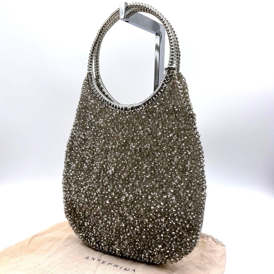 アンテプリマ　スタンダード　ラウンド　縦型　シルバー 　ワイヤーバッグ スタンダード/ラウンド 縦型/スモール/シルバー ｜ 【公式