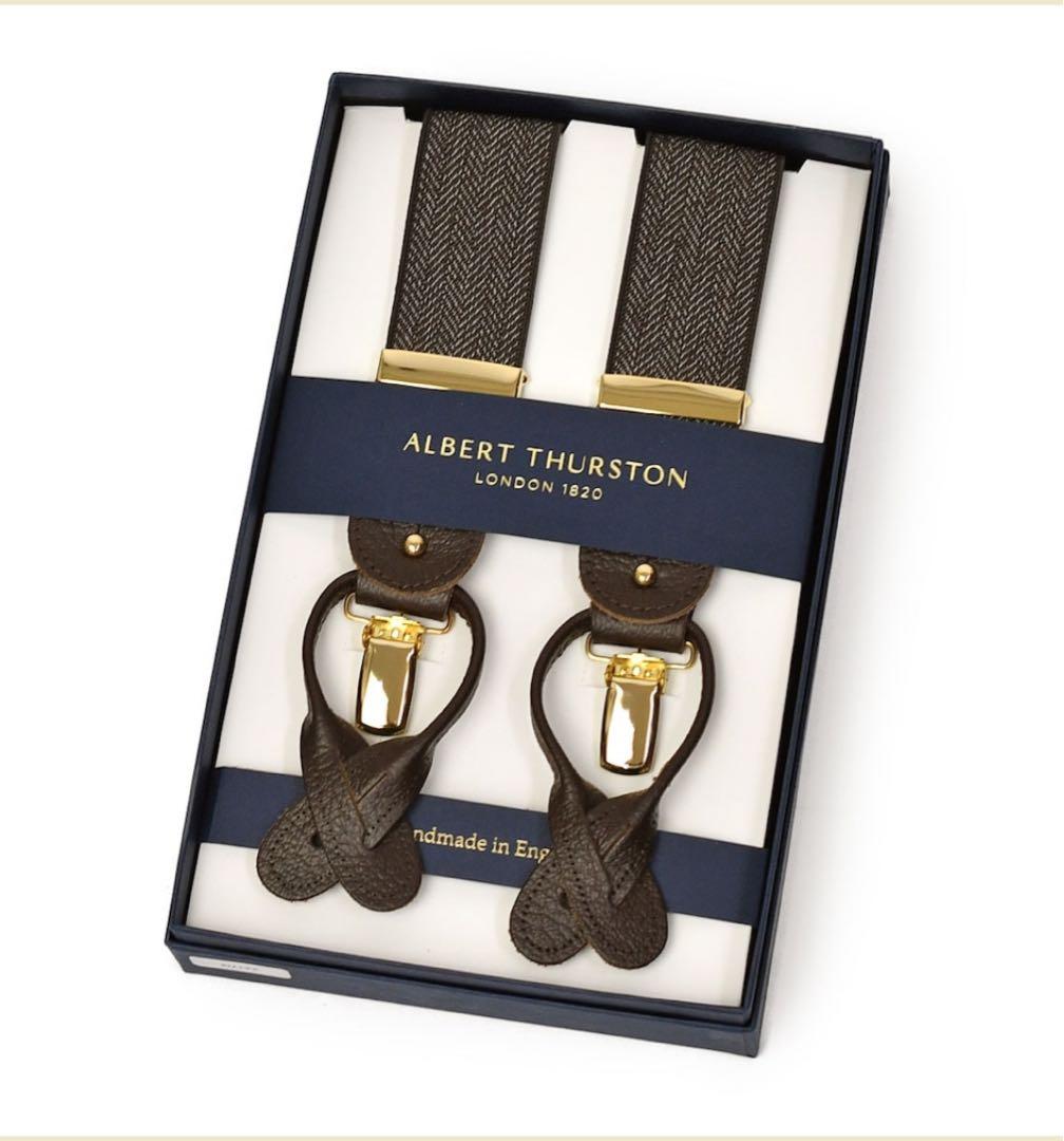 ♡希少品♡ THURSTONサスペンダー/ブレイシス 35MM ALBERT THURSTONアルバートサーストン 35ELAST 2in1 Braces (ブレイ