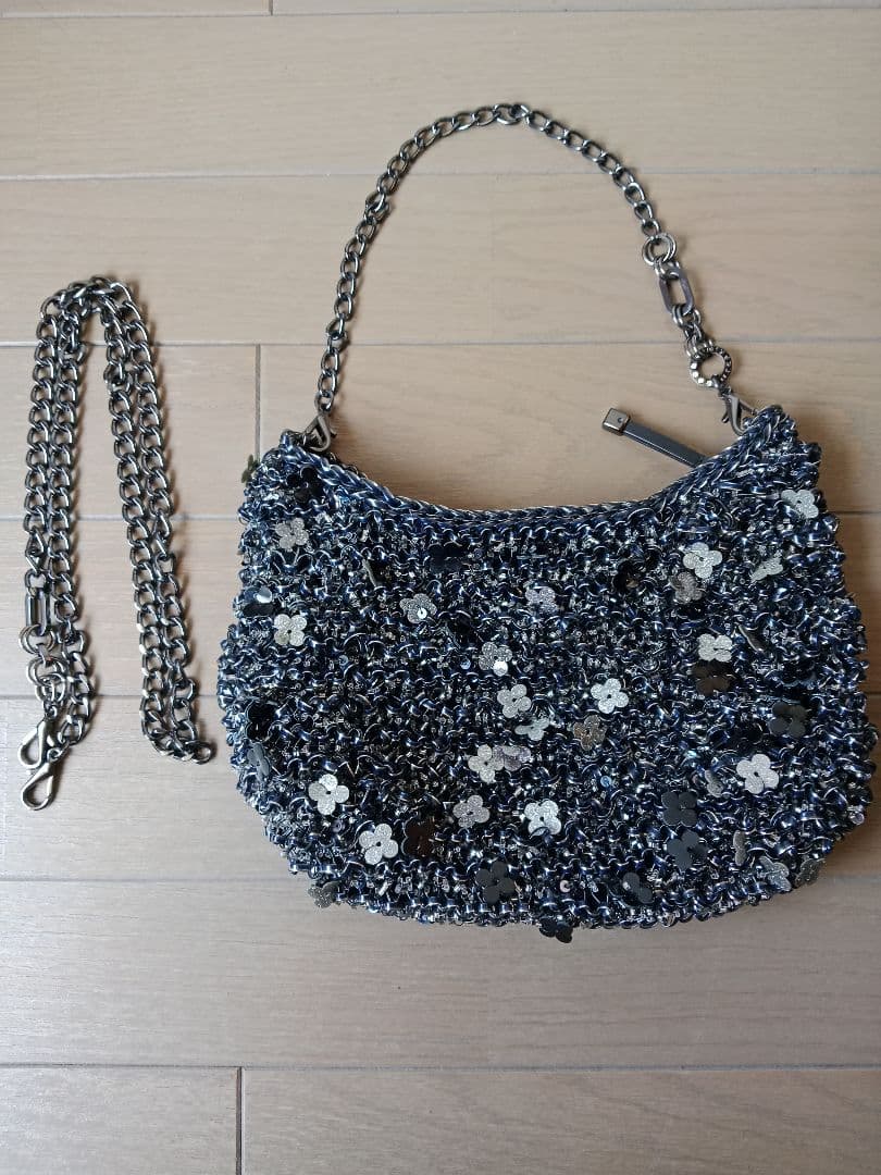 【美品 稀少】アンテプリマ ハンドバッグ フィオリトゥーラ ブラック フィオリトゥーラ/ショルダー/エナメルブラック ｜ 【公式