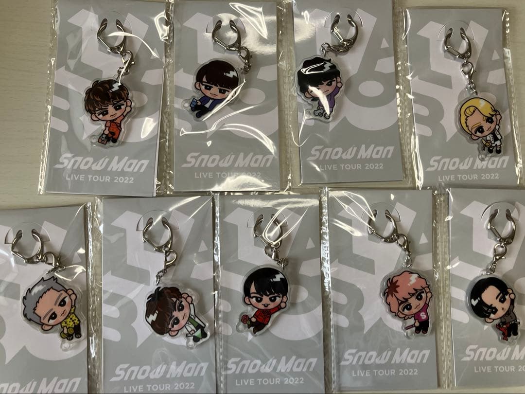 すのチル アクリルキーホルダー まとめ売りMan 新品未開封 Snow Man - すのチルぶら下がりアクリルキーホルダーSnow Manの通販 by