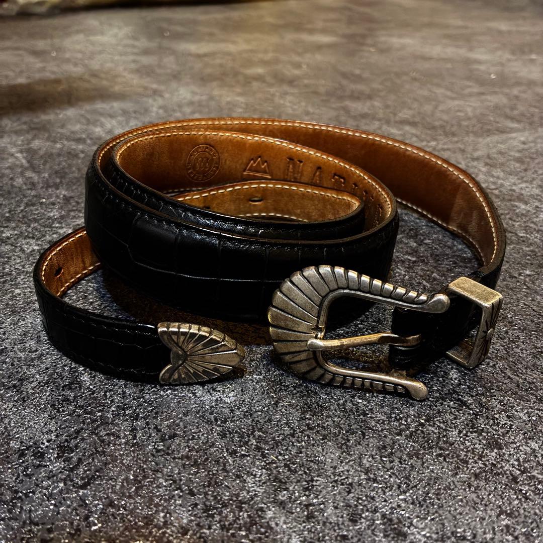 ADRIANO MENEGHETTI レザーベルト 95 ウエスタンベルト ジェンテディマーレ オンラインストア / ADRIANO MENEGHETTI公式通販