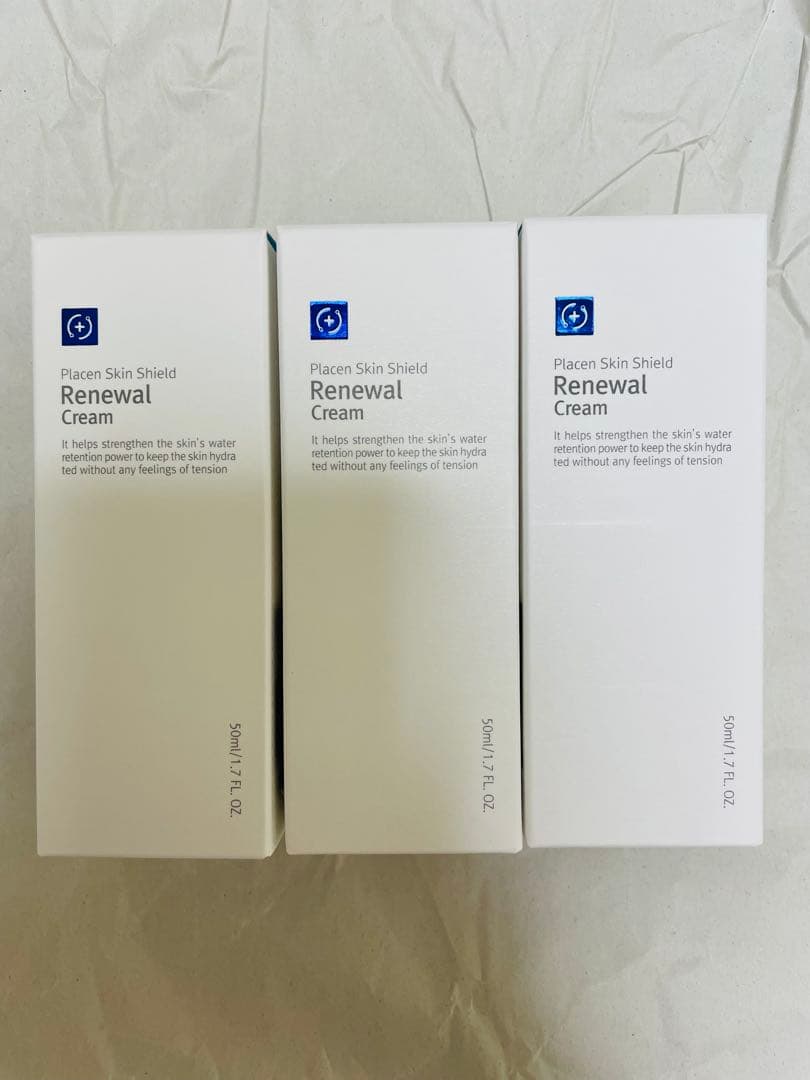 Rene Cell Renewal Cream 50ml 3個セット Rene-Cell】プラセン スキンシード リニューアルクリーム 50ml