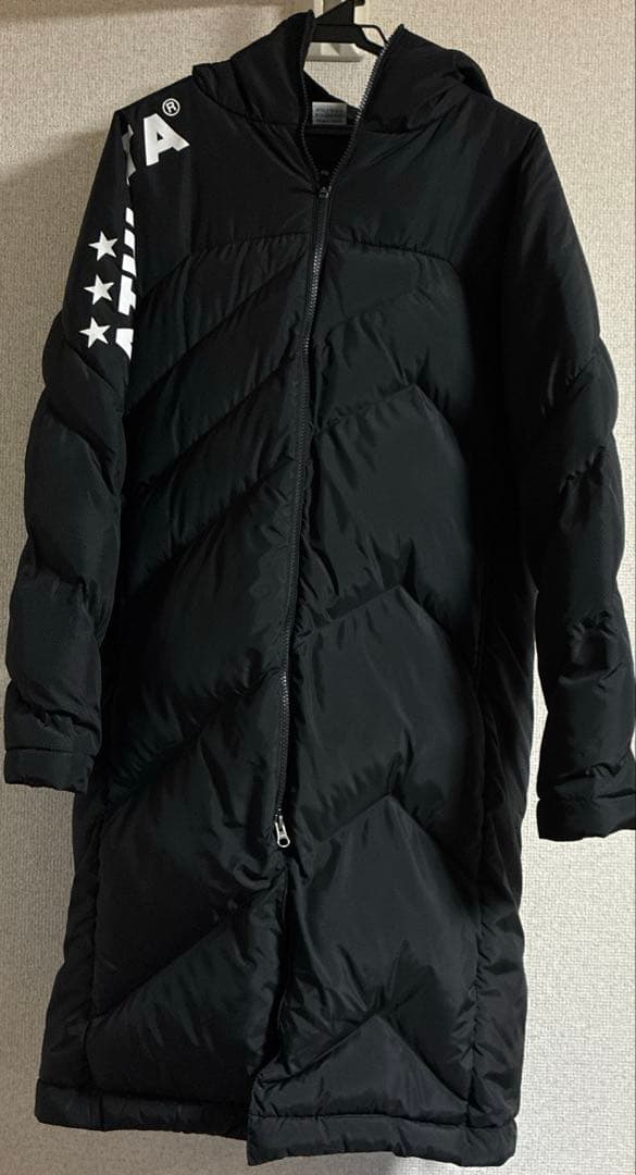 アスレタ(ATHLETA) ベンチコート 04155 Sサイズ ブラック ATHLETA（アスレタ） ベンチコート 大人用 サッカー フットサル 中綿