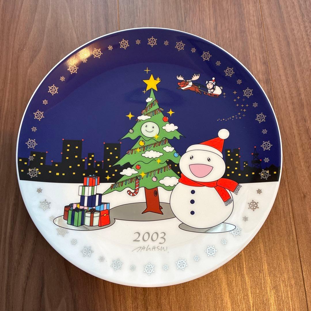 ART OFCHRISTMAS 村上 隆クリスマス絵皿限定イヤープレート2003 未使用 TAKASHI MURAKAMI Pop Up Flower 村上隆 プレート ポップアップ