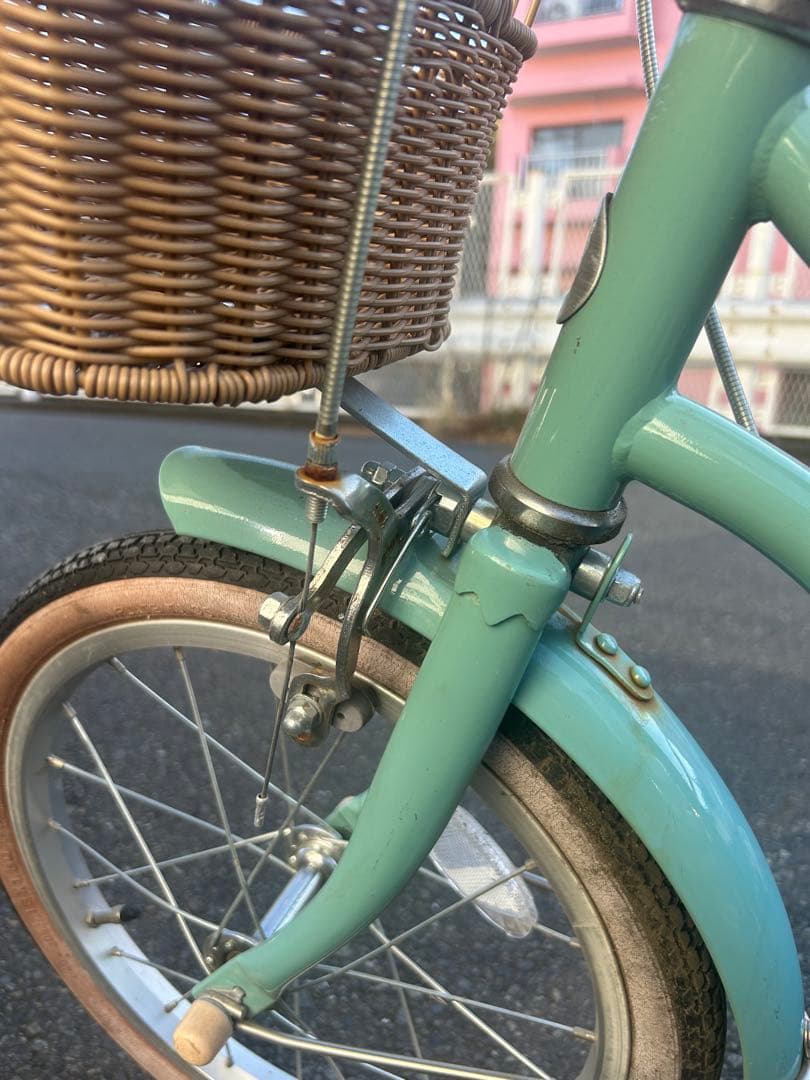 引取限定】ブリヂストン ハッチ ミントグリーン 子供用自転車 16インチ