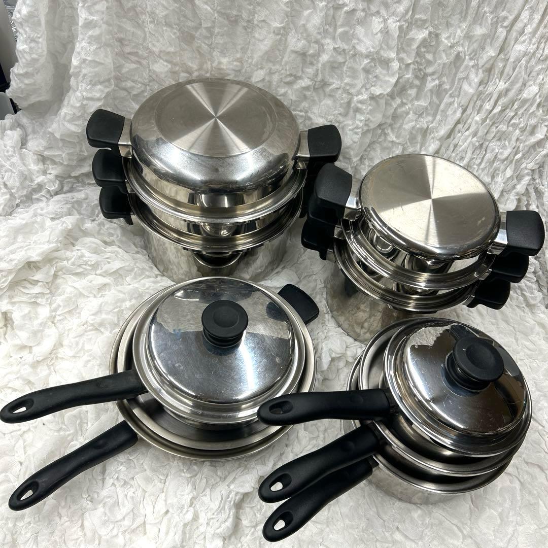 アムウェイ 鍋 フライパン 21Pセット アムウェイ クィーンクックウエア 21ピースセット クイーンクック