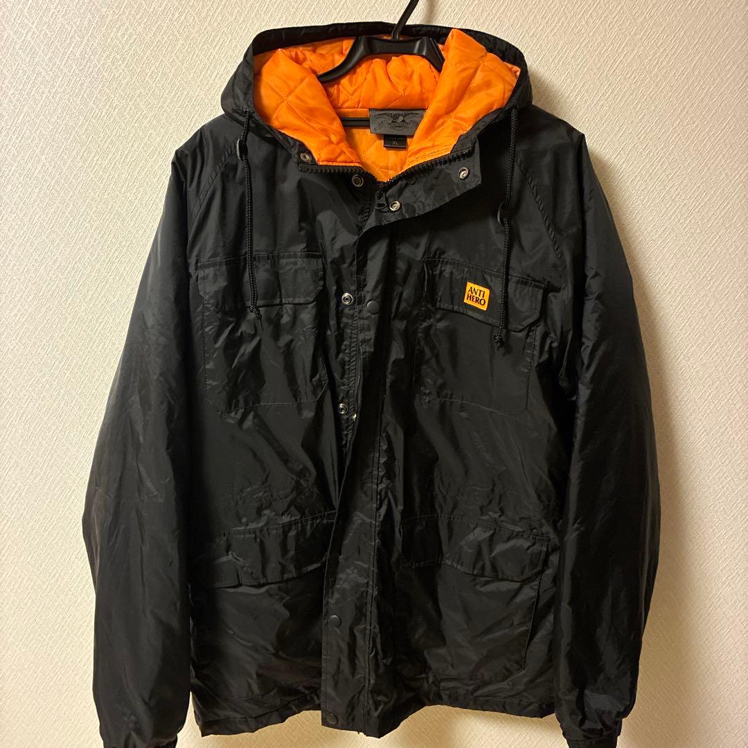 ANTI HERO ブラック/オレンジ ナイロン ジャケット XL ANTI HERO（アンタイヒーロー）の「【ANTIHERO / アンタイヒーロー