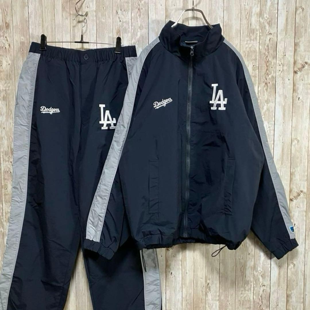 622【MLB】ロサンゼルス・ドジャース ナイロンジャケット セットアップ