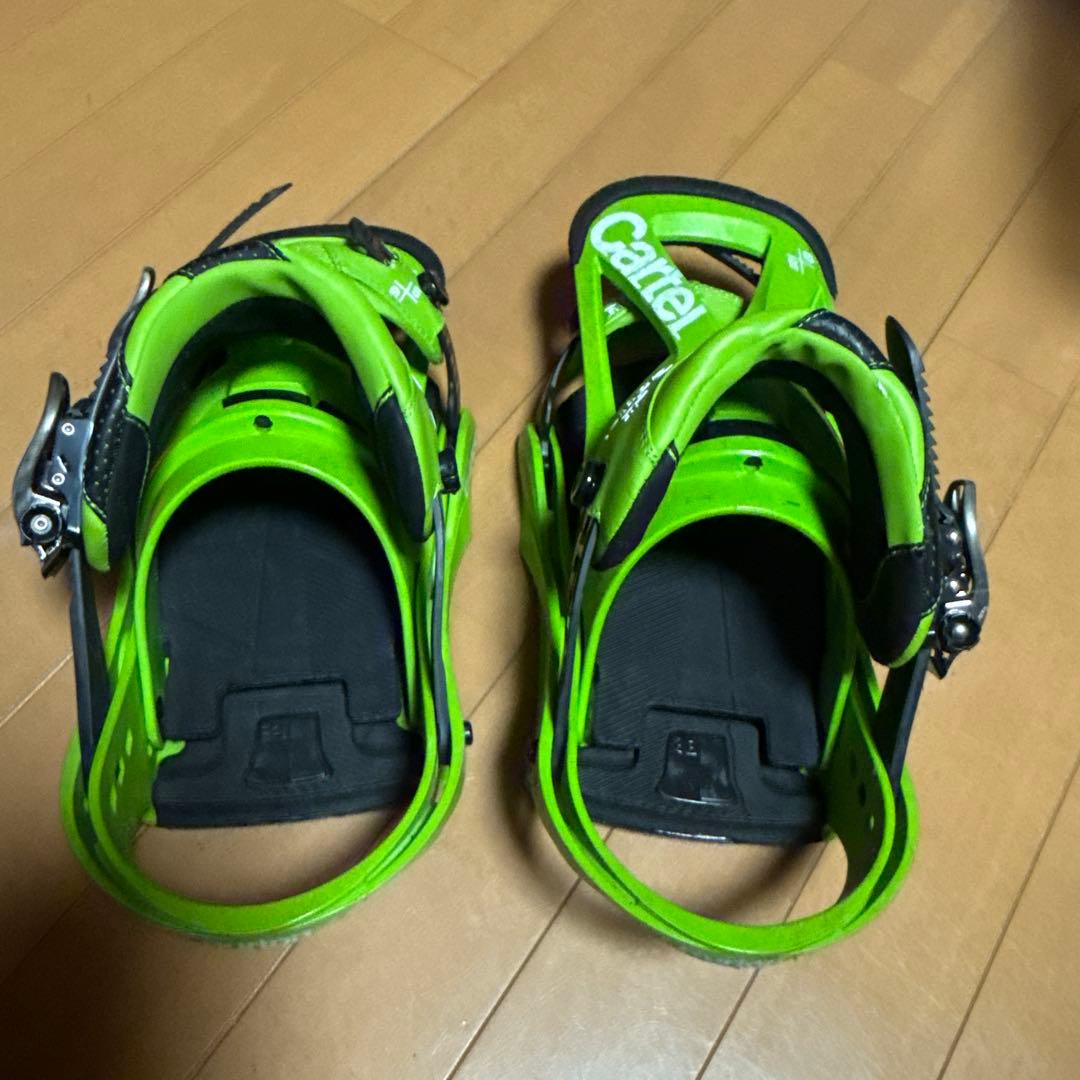 Cartel 3D スノーボードビンディング グリーン BURTON 『 Men's Cartel X Binding 』 バートン カーテルエックス