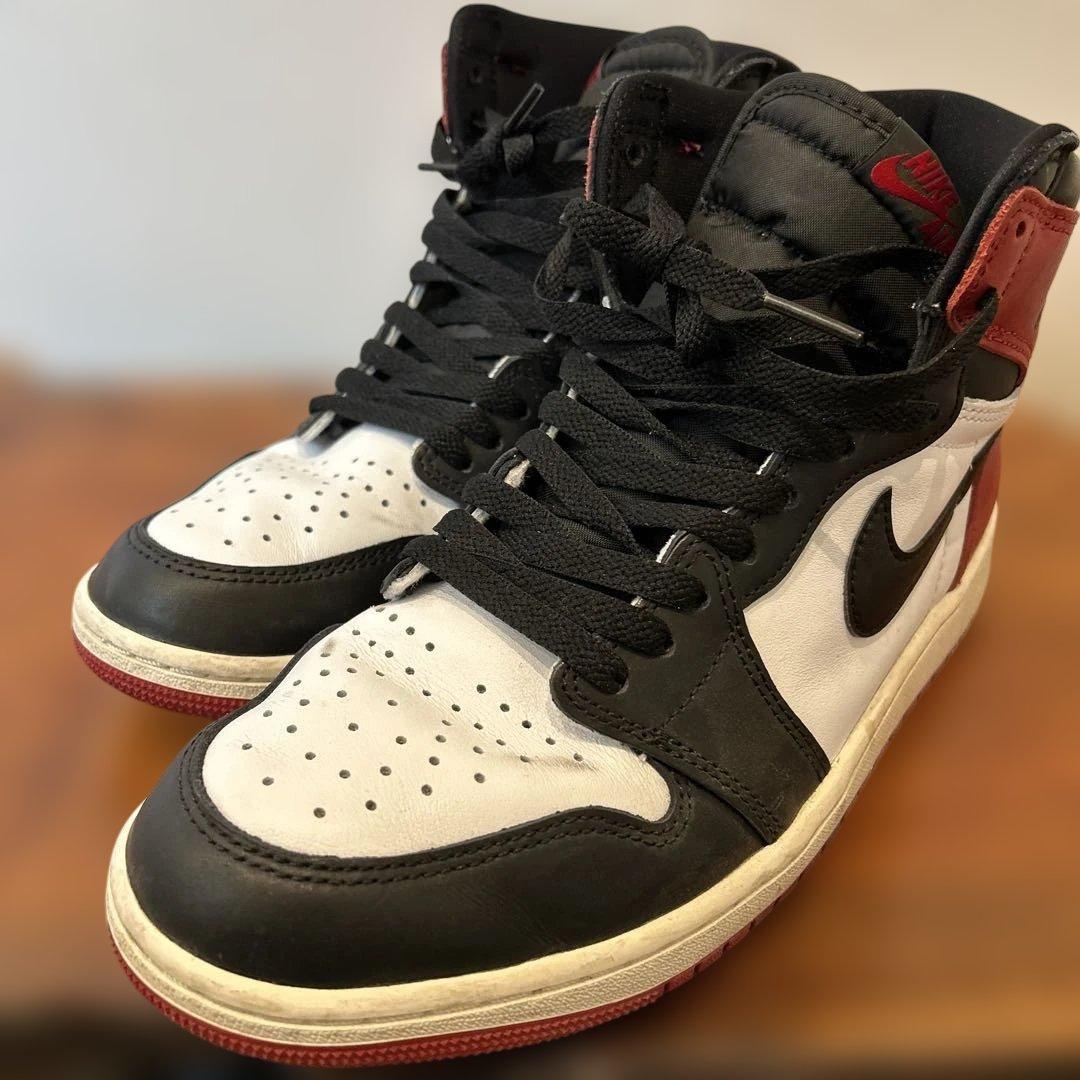 エアジョーダン1 ハイカットシューズ ホワイト/ブラック/レッド NIKE（ナイキ） AIR JORDAN1 RETRO HIGH OG エアジョーダン1