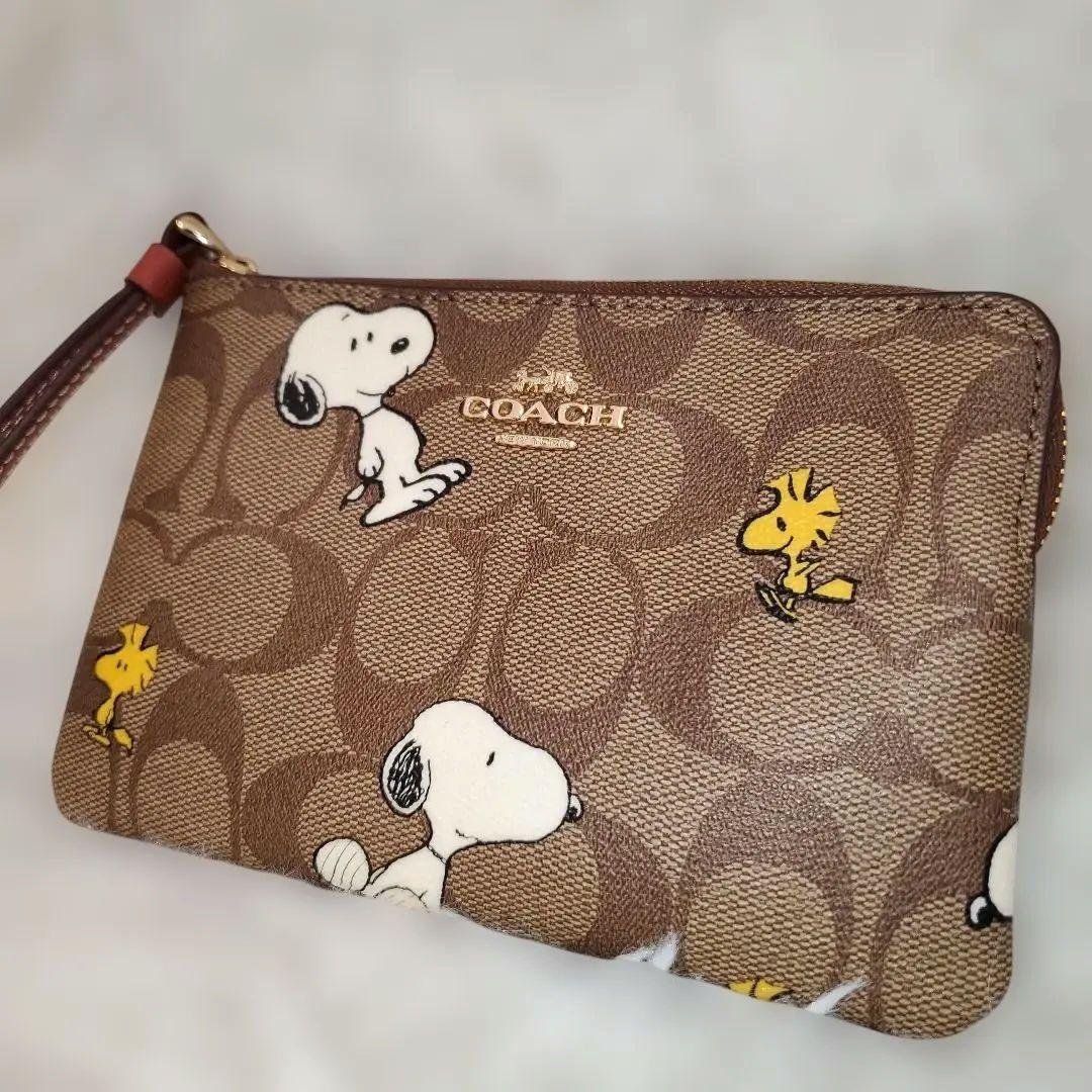 ⭐未使用級⭐COACH×スヌーピー ポーチ COACH（コーチ） ポーチ 新作 新品 シグネチャー スヌーピー PEANUTS