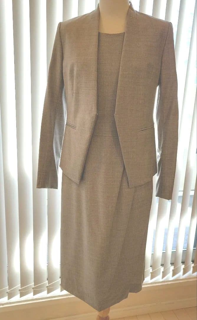 theory luxe セットアップクリーニング済ライトグレー Theory Luxe 【プレミアムスーツ2点SET】セオリーリュクス ジャケット+