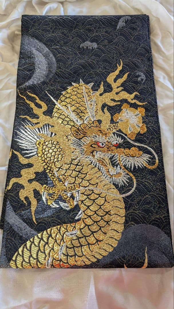 【新品】金色の龍 袋帯 幅31cm•長さ448cm 新品】金色の龍 袋帯 幅31cm•長さ448cm 楽天市場】龍（帯｜和服