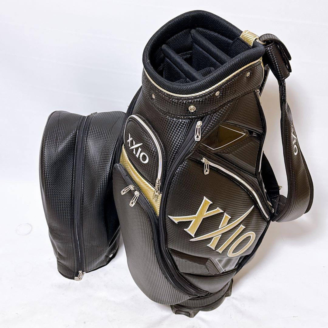 XXIO ゼクシオ ゴルフバッグ キャディバッグ ブラック GGC-X046 XXIO ゼクシオ ゴルフバッグ キャディバッグ ブラック GGC-X046